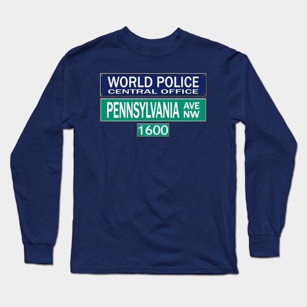 World Police Long Sleeve T-Shirt by blackiguana